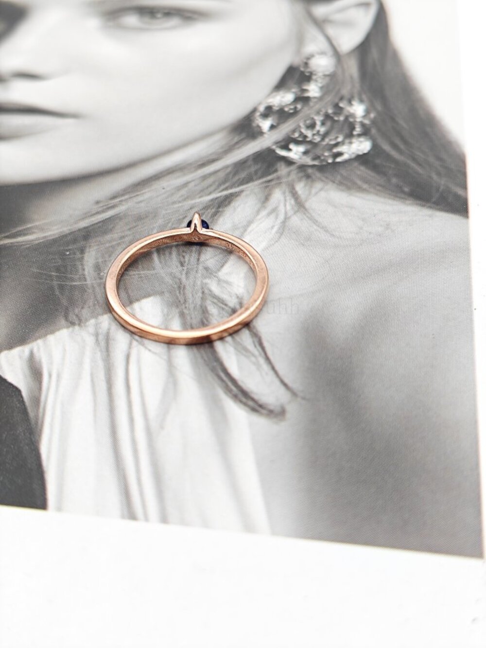 Pandora Stellar Blue Solitaire Ring - Picture 4 of 7